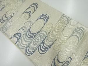 アンティーク　観世水模様織出し袋帯（材料）